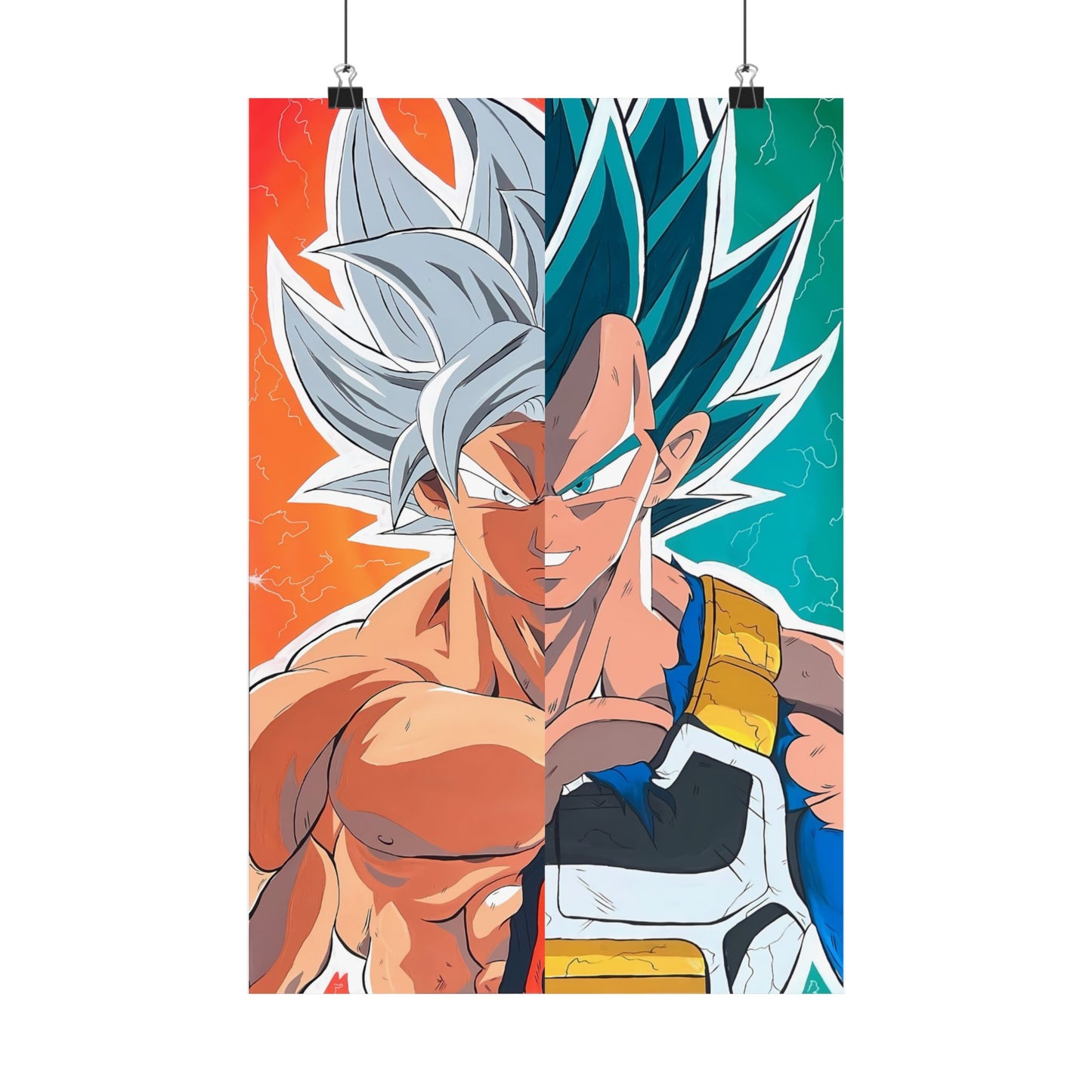 DBZ Split Satin Poster
