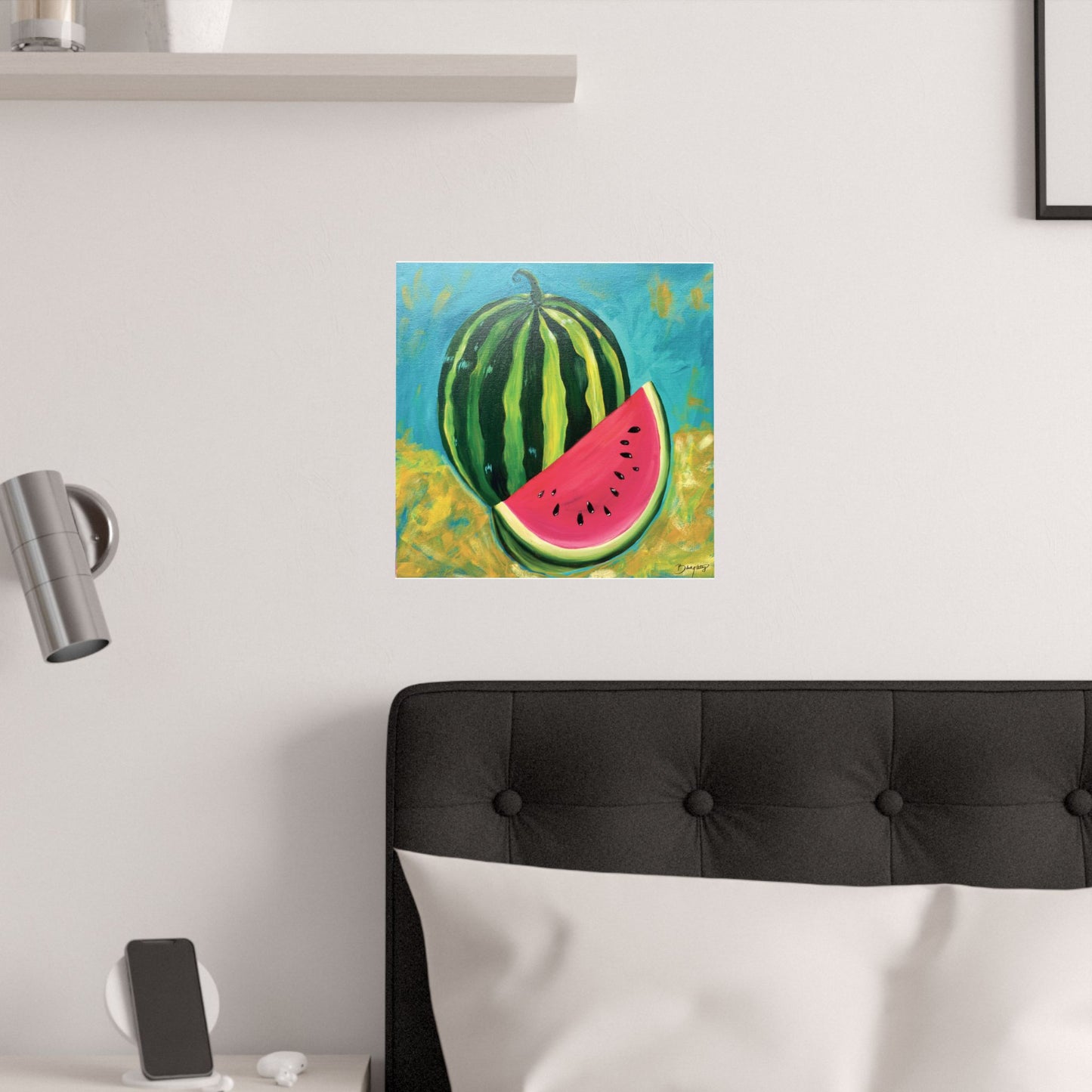 Watermelon Sugar Original Art Satin Print