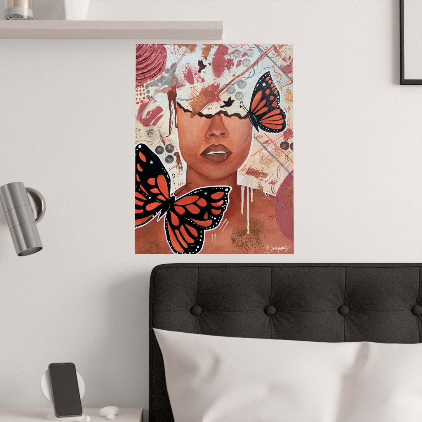 Inside My Head Satin Print