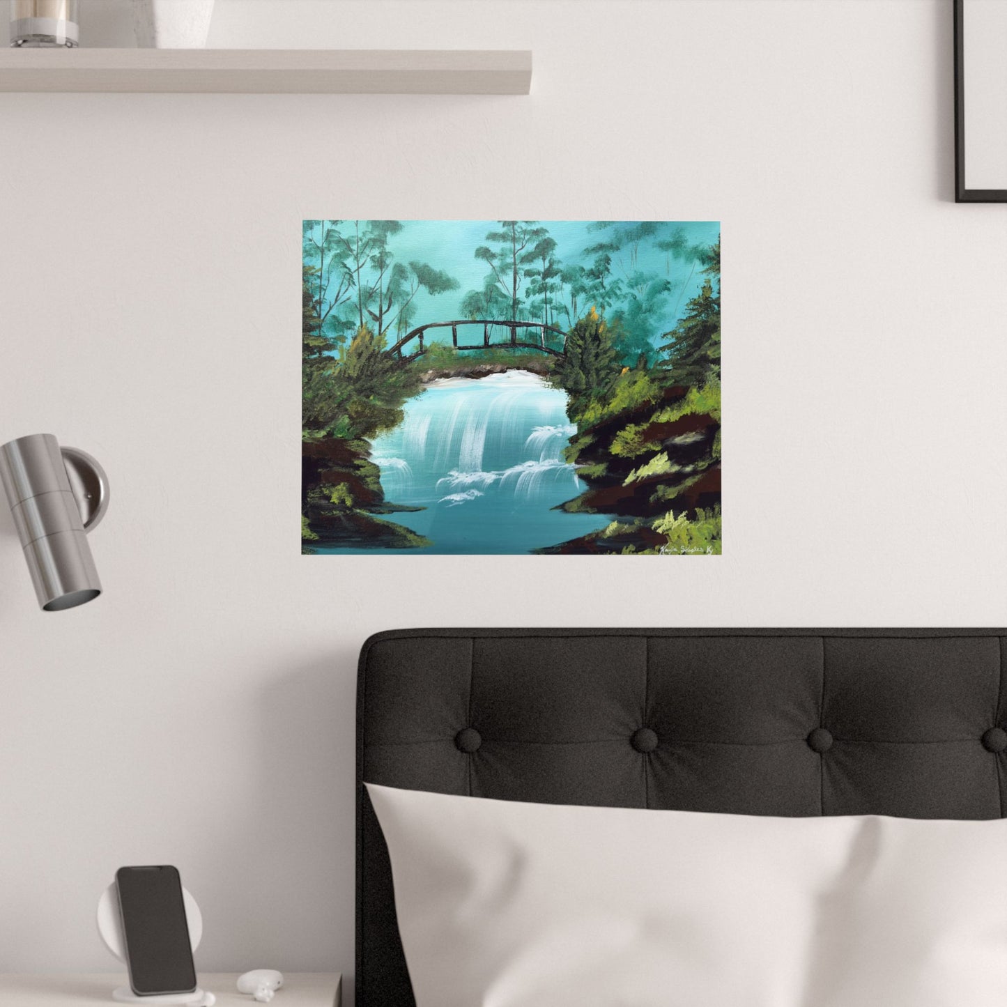 Still Waters Whisper Original Art Satin Poster Print