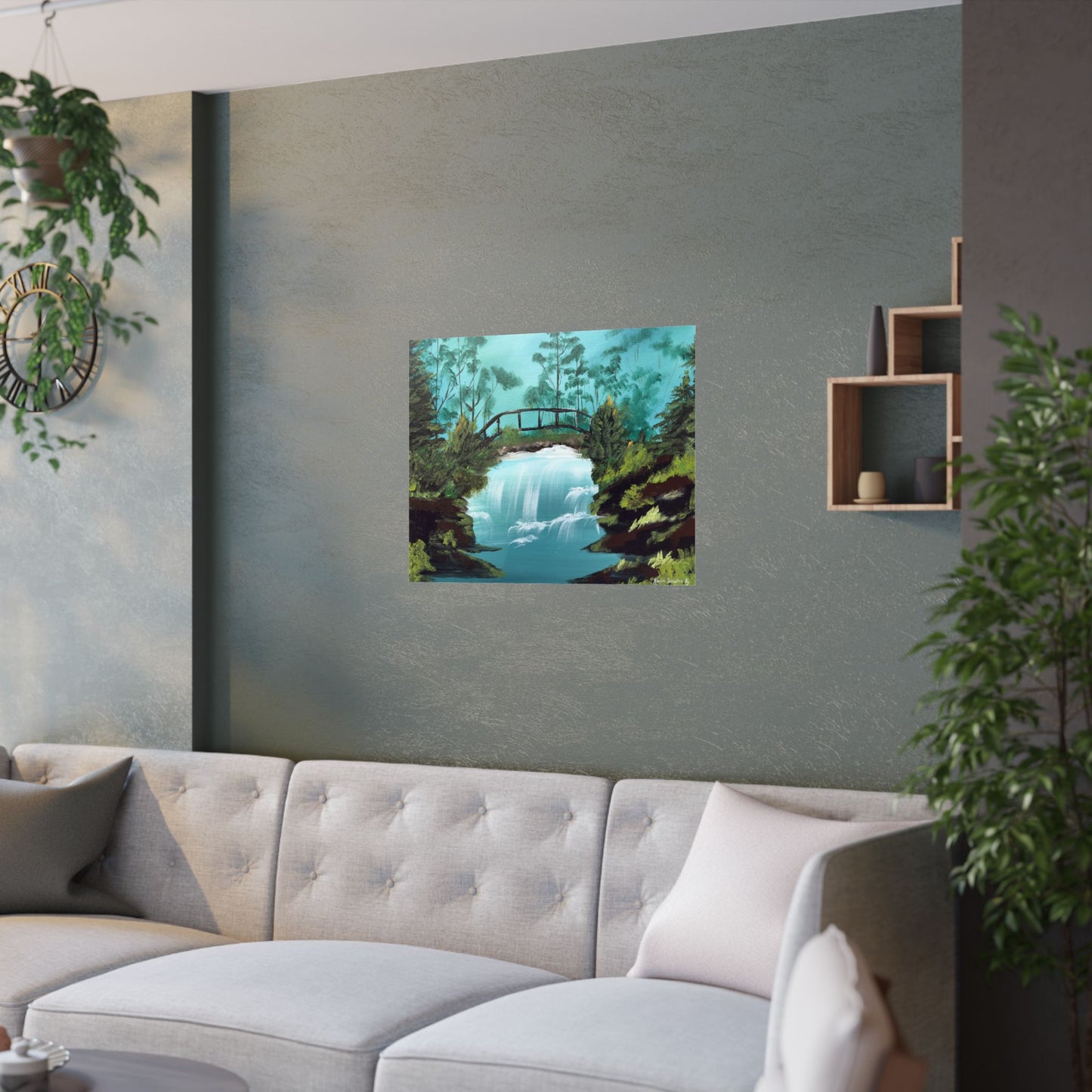 Still Waters Whisper Original Art Satin Poster Print