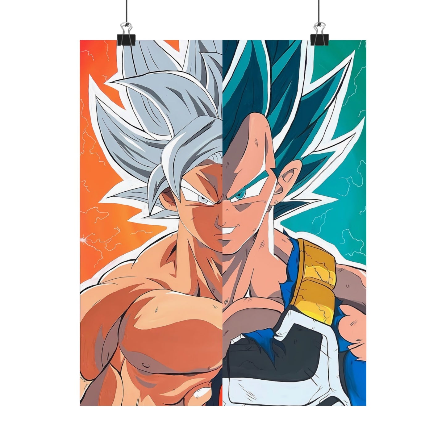 DBZ Split Satin Poster