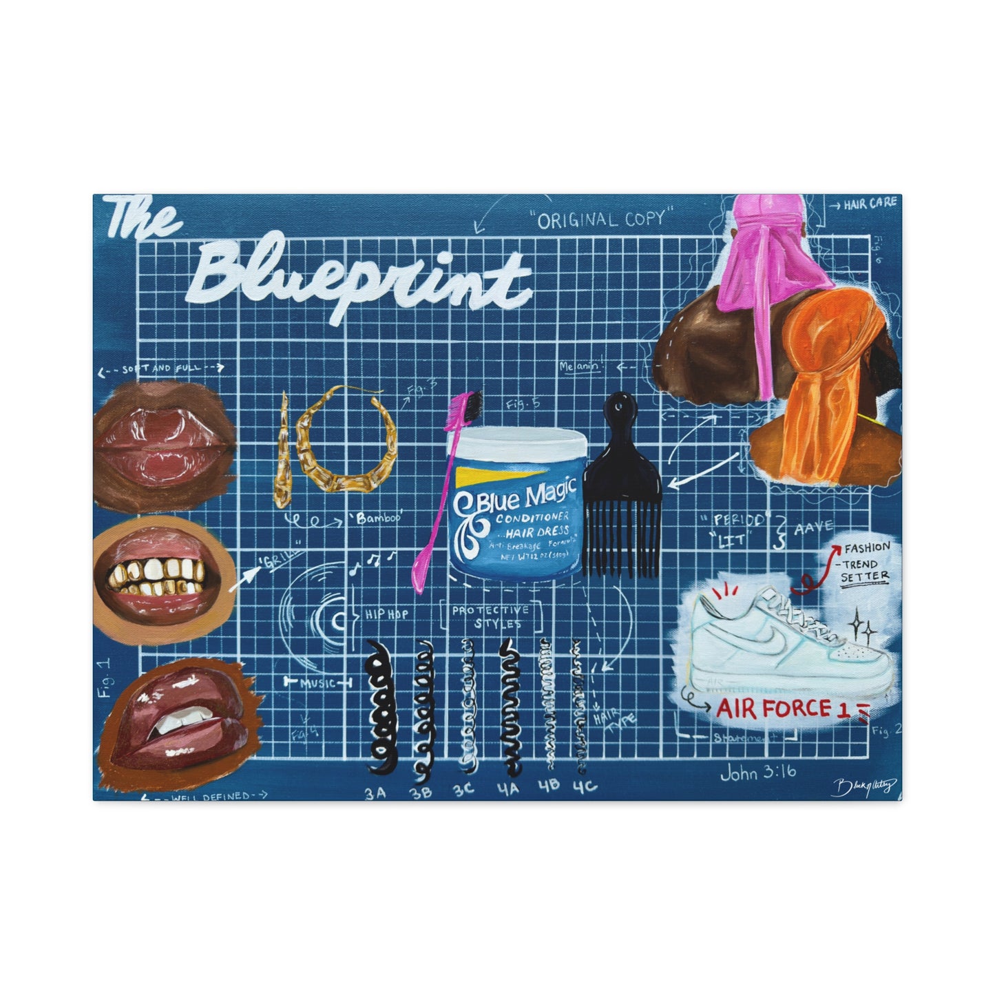 The Blueprint Canvas Print