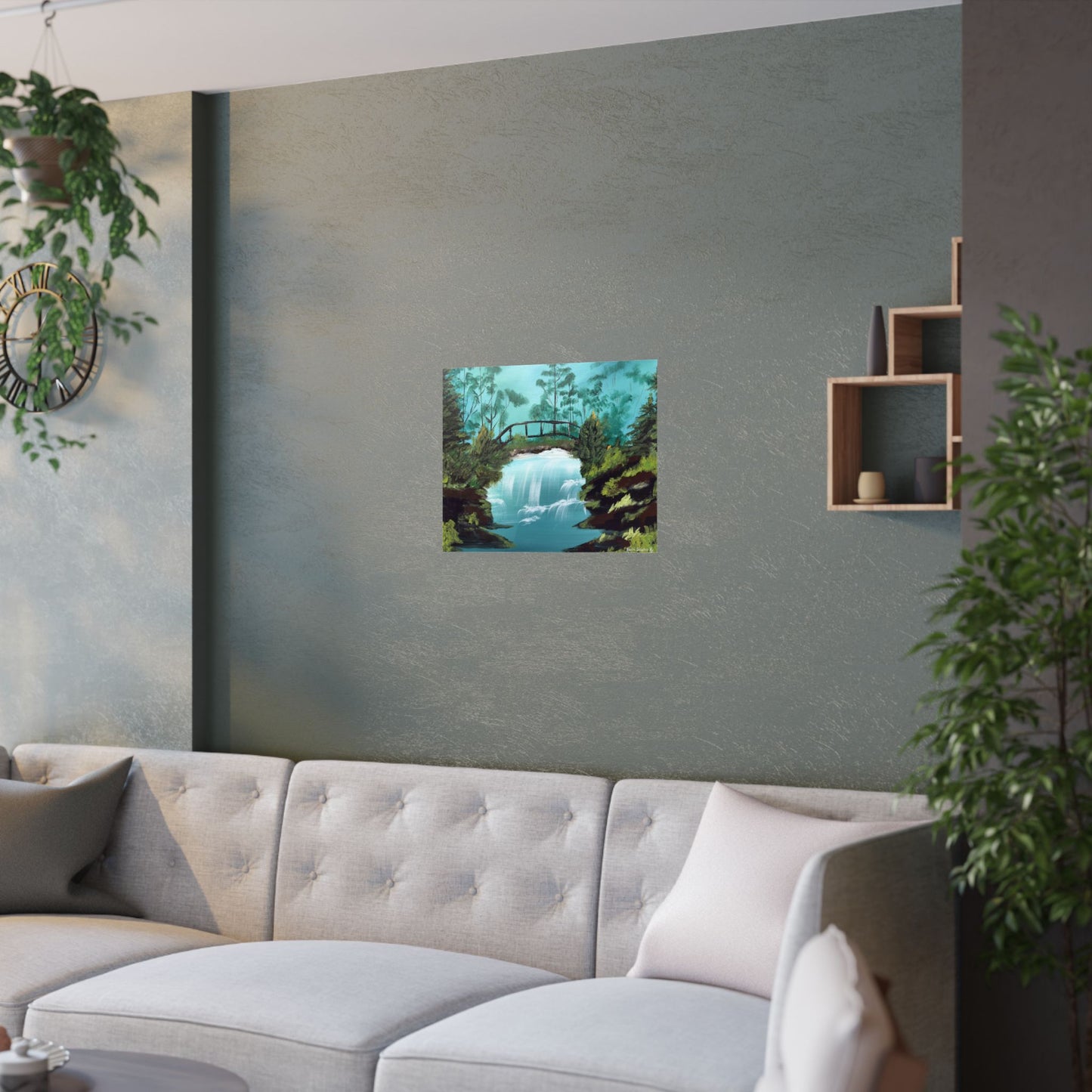 Still Waters Whisper Original Art Satin Poster Print