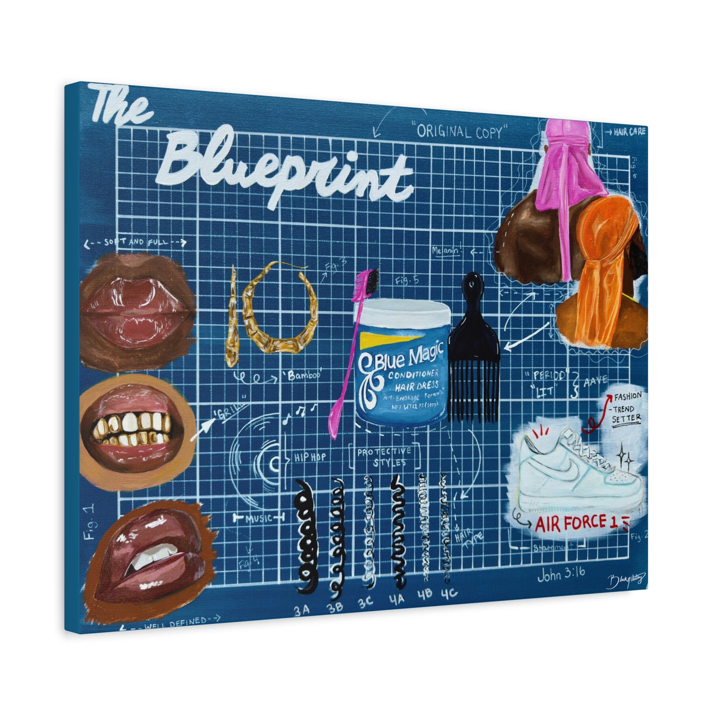 The Blueprint Canvas Print