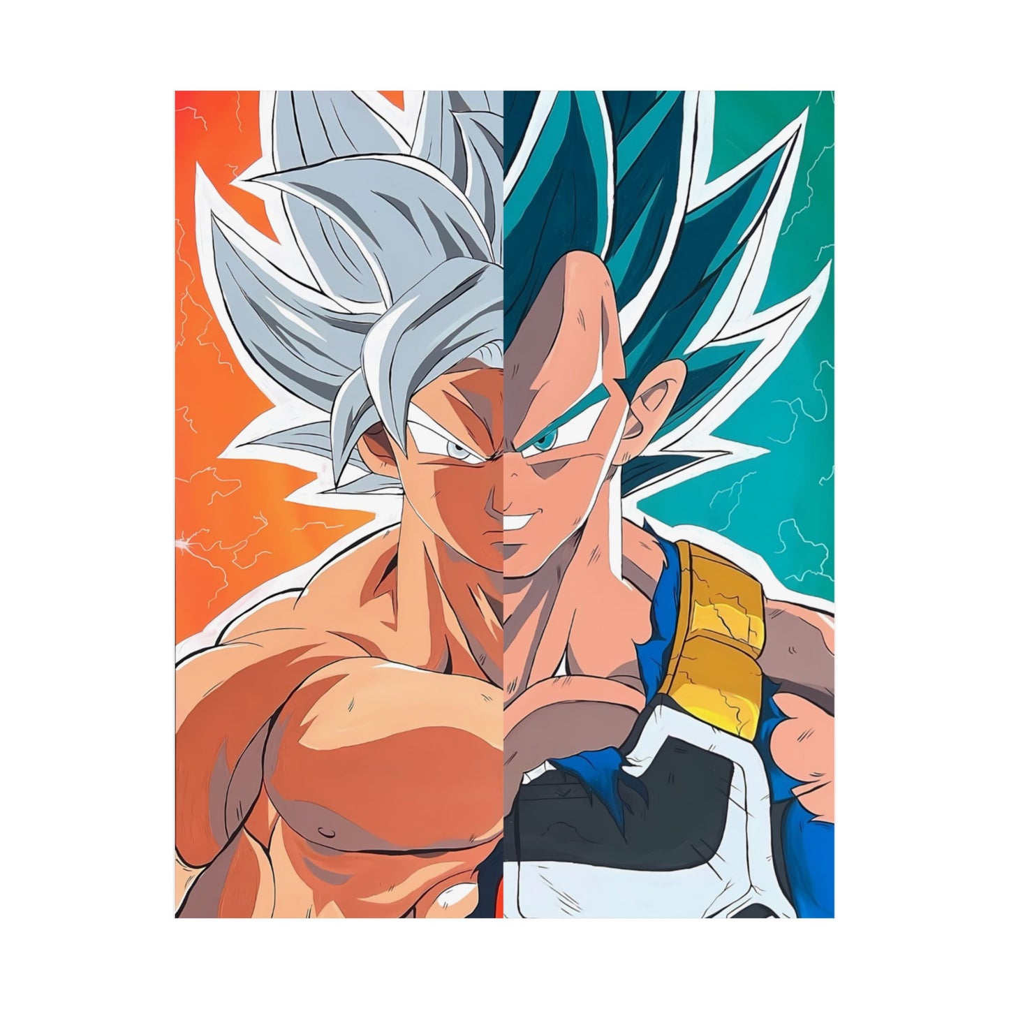 DBZ Split Satin Poster