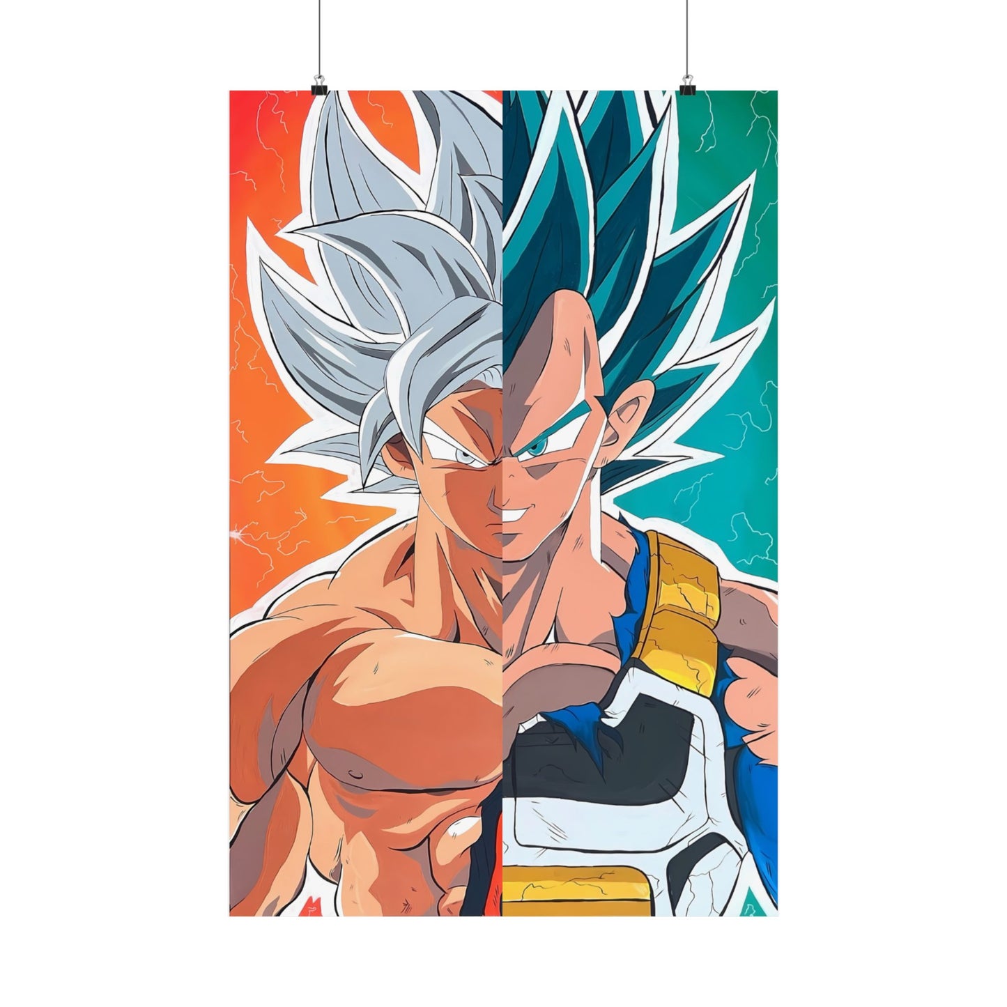 DBZ Split Satin Poster