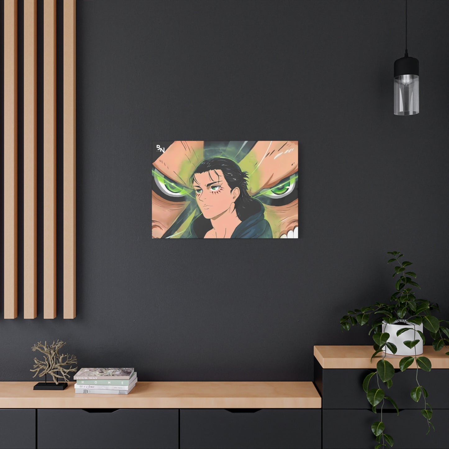 Eren Yeager Attack on Titan Wall Art Canvas Print