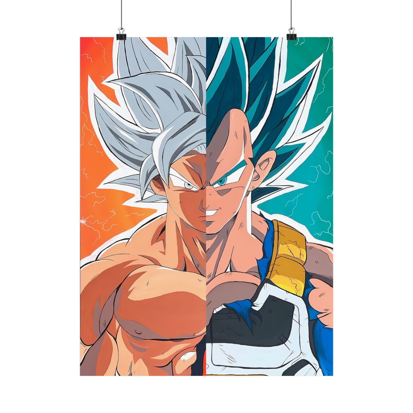 DBZ Split Satin Poster