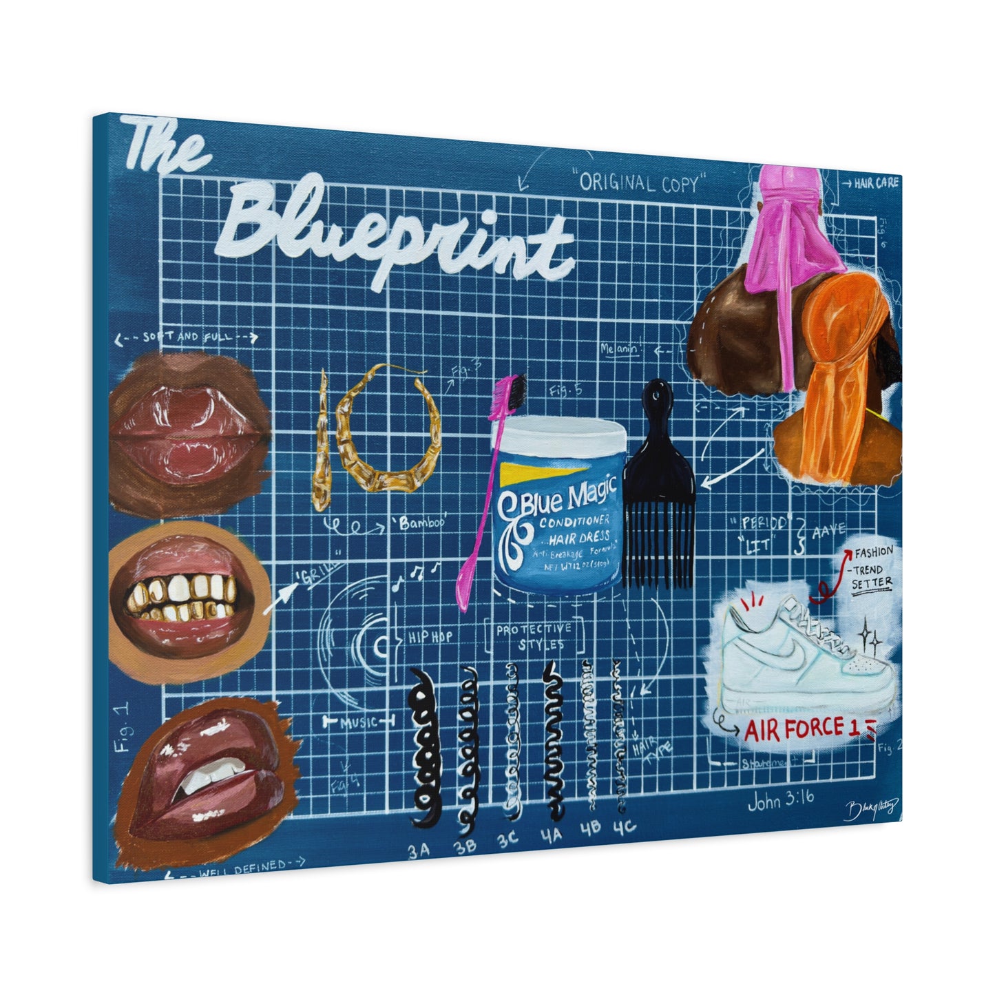 The Blueprint Canvas Print