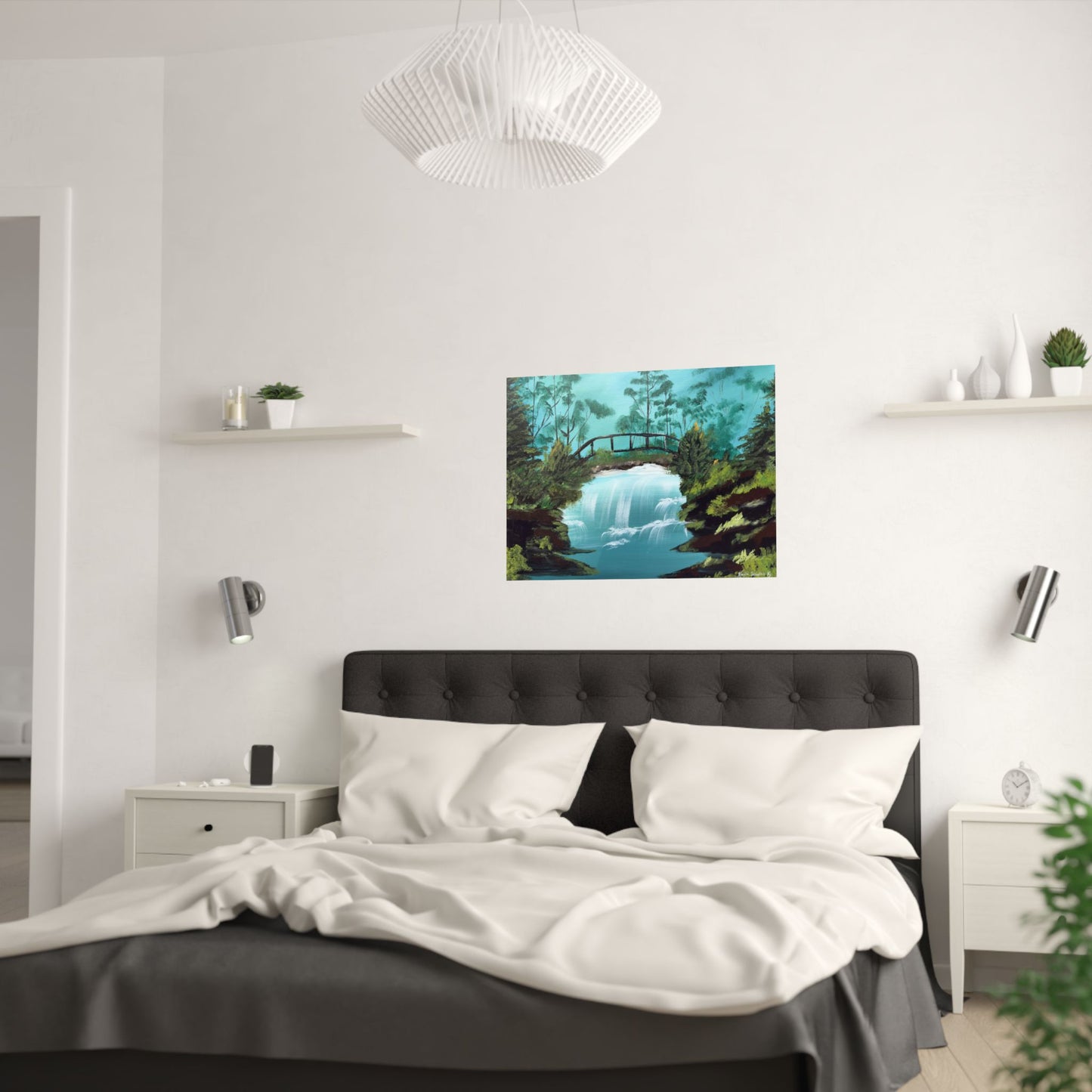Still Waters Whisper Original Art Satin Poster Print