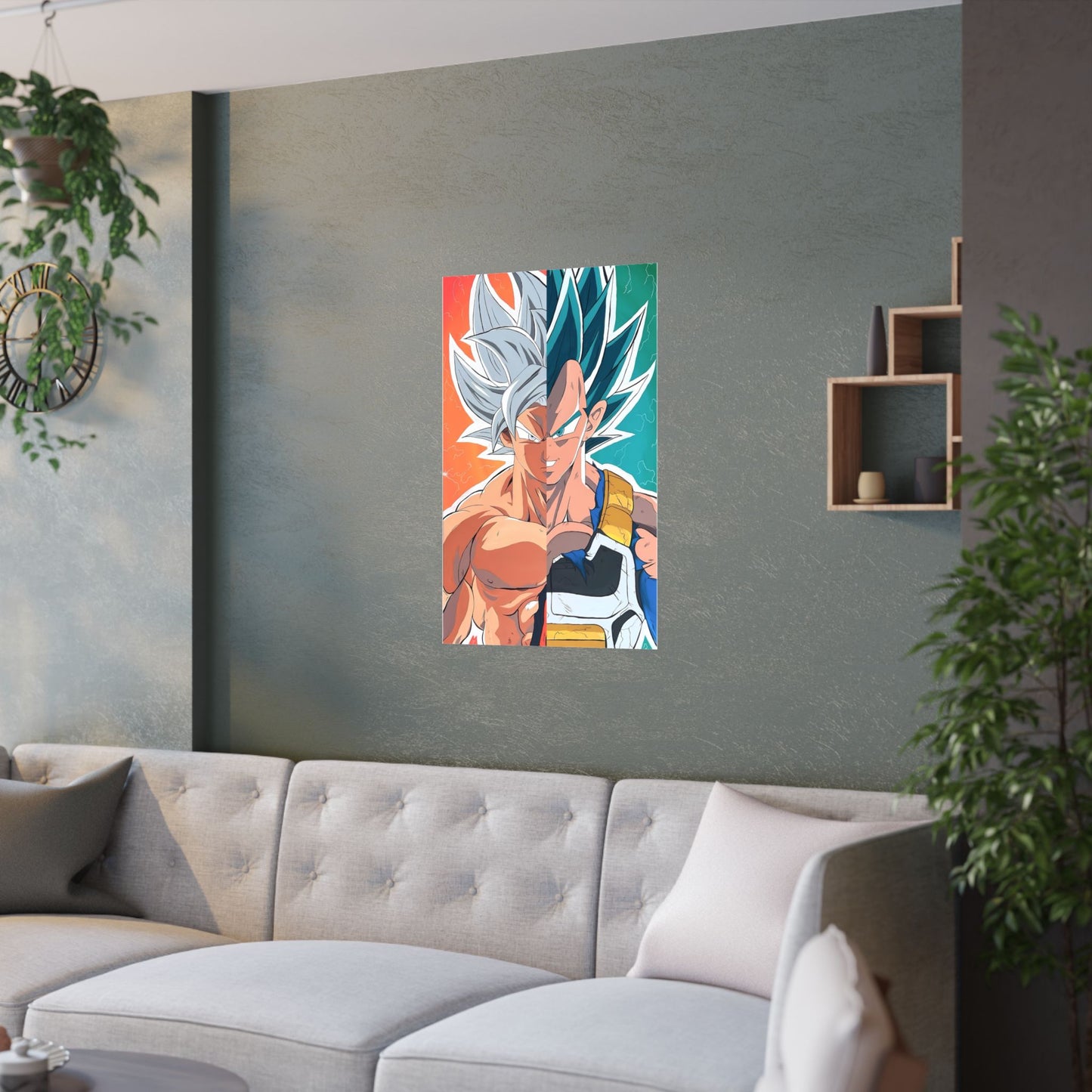 DBZ Split Satin Poster