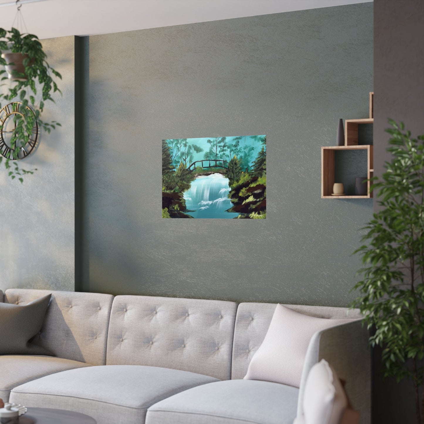 Still Waters Whisper Original Art Satin Poster Print