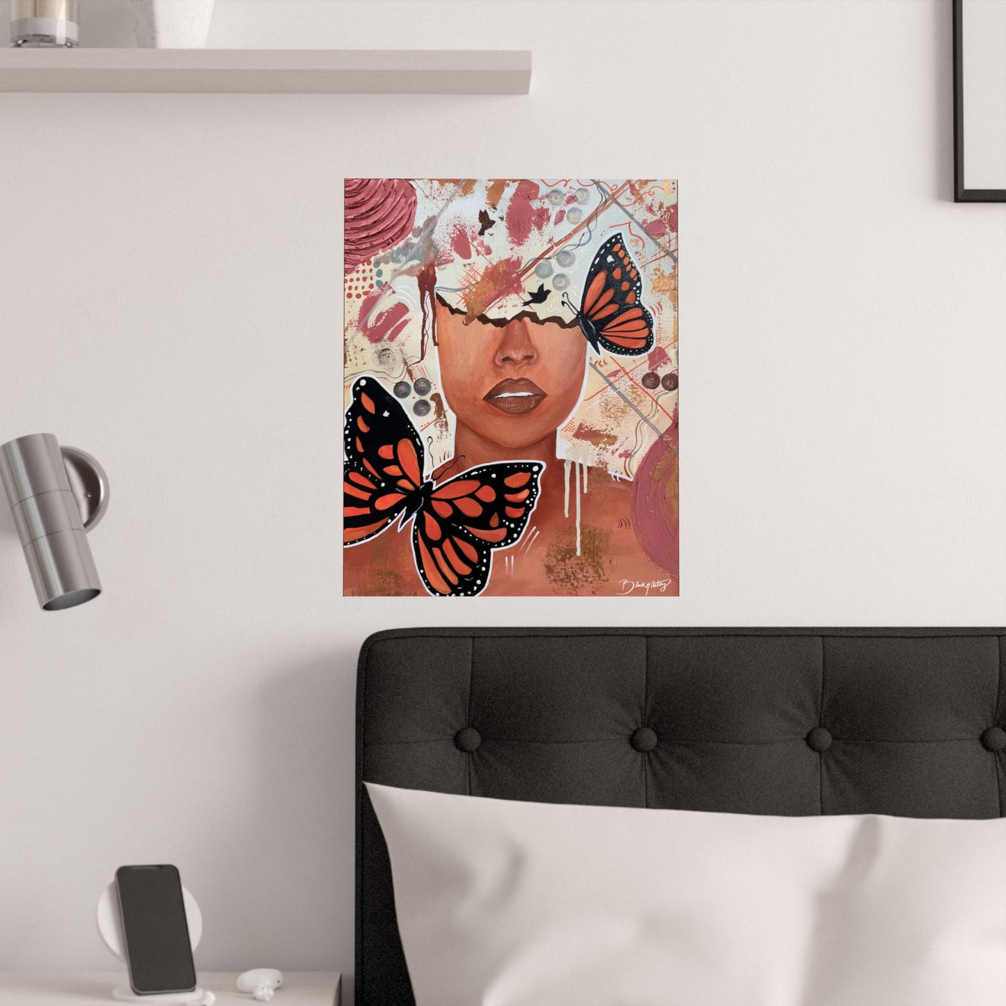 Inside My Head Satin Print