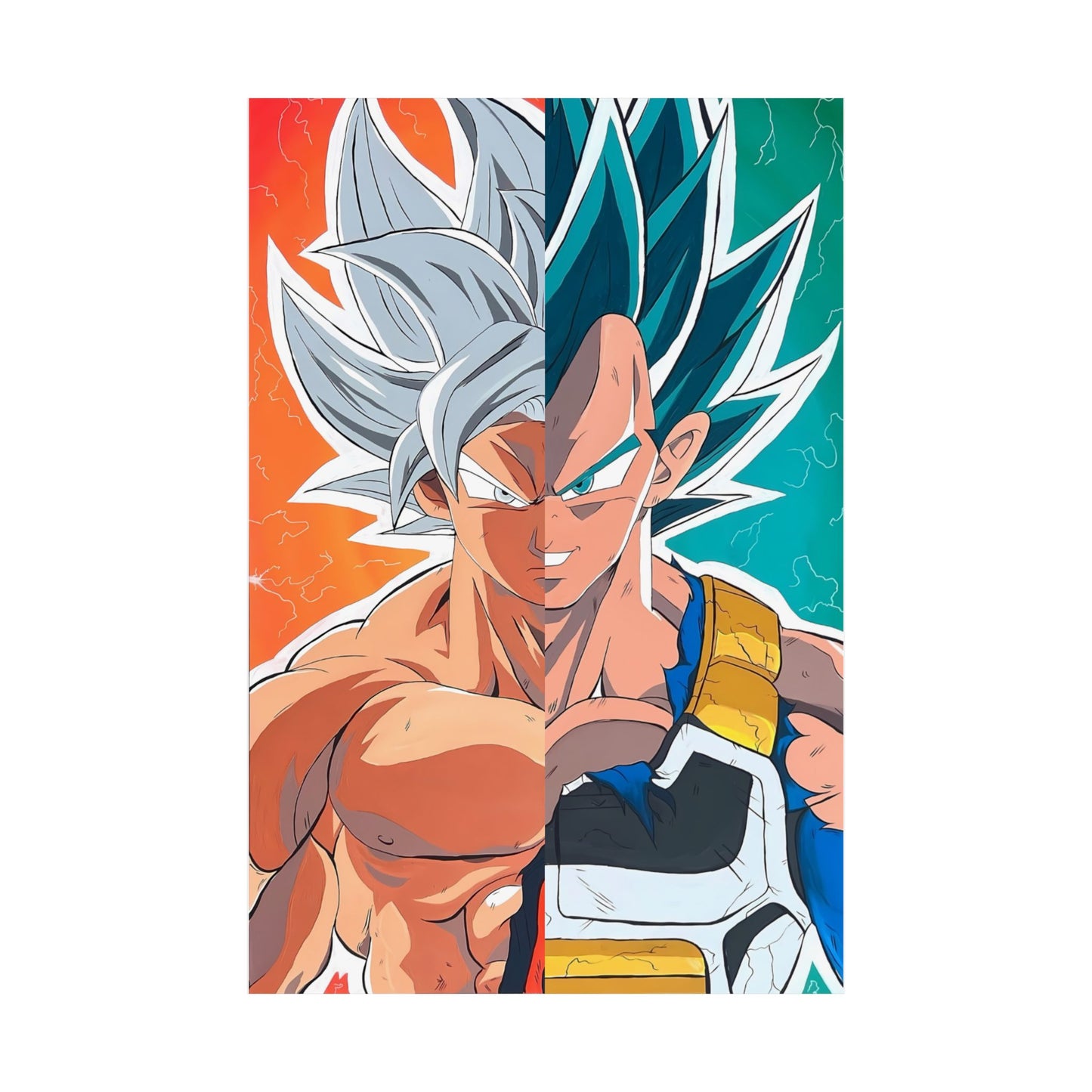 DBZ Split Satin Poster