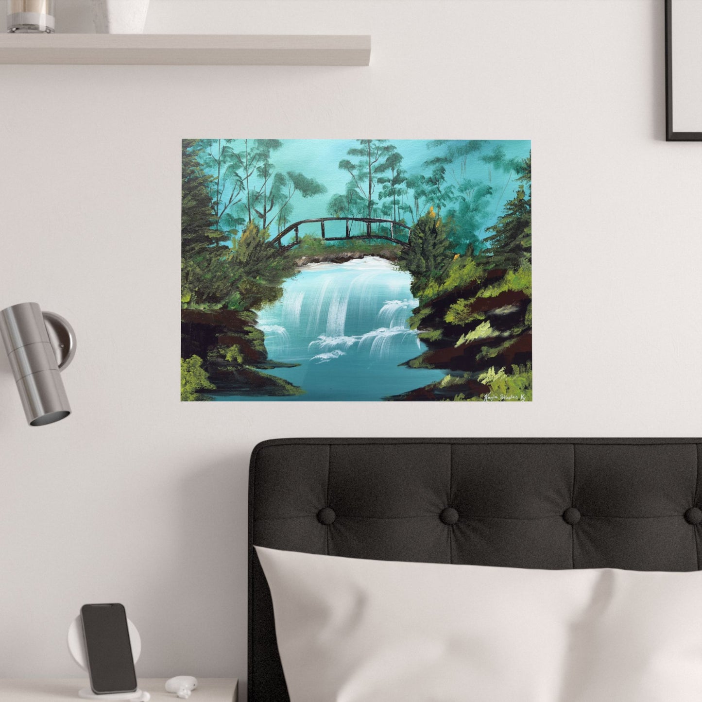 Still Waters Whisper Original Art Satin Poster Print