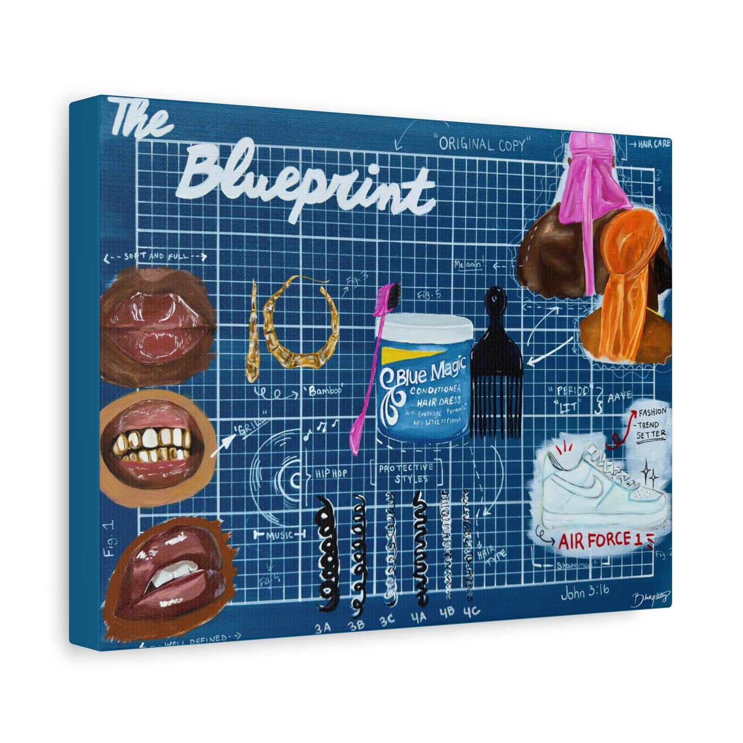 The Blueprint Canvas Print