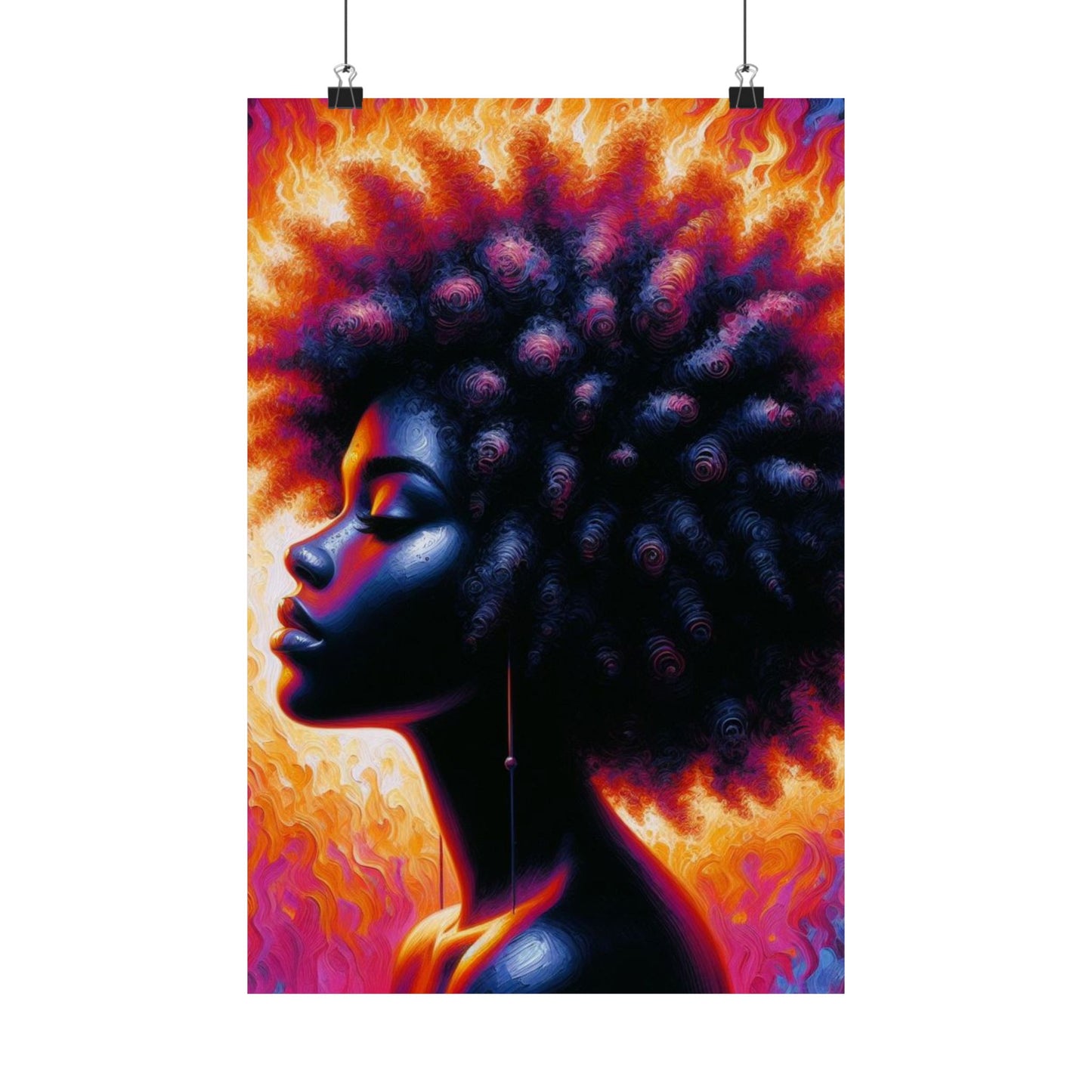 Thermal Girl Satin Poster