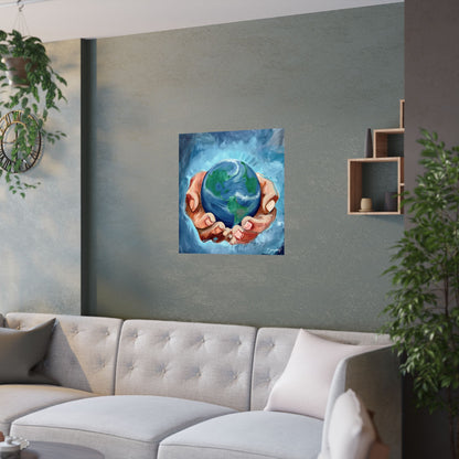 The World Is Yours Original Art Satin Poster Print