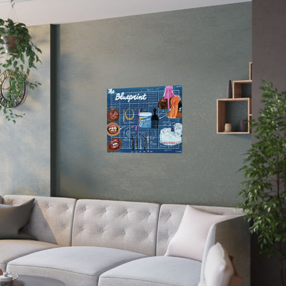 The Blueprint Satin Print