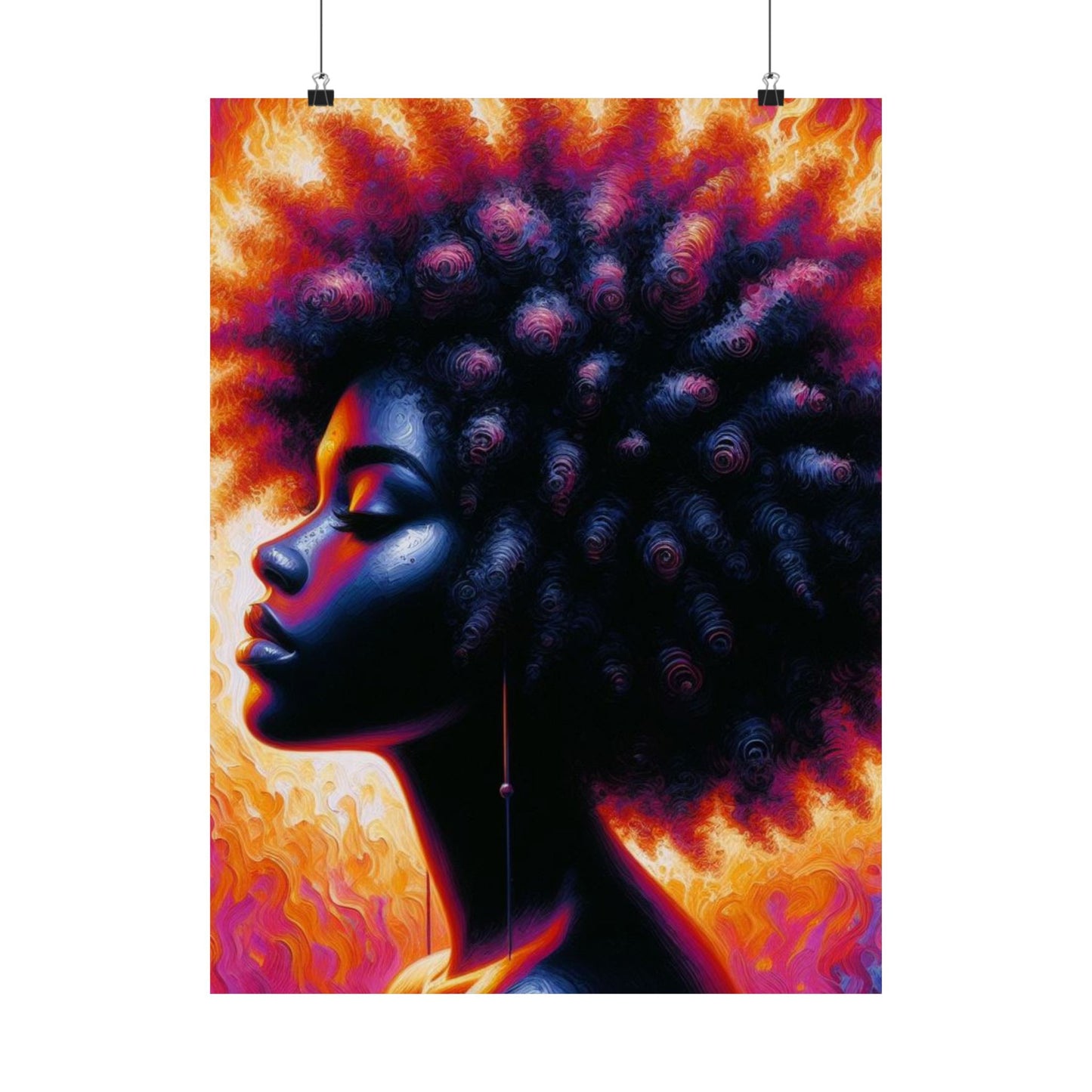 Thermal Girl Satin Poster