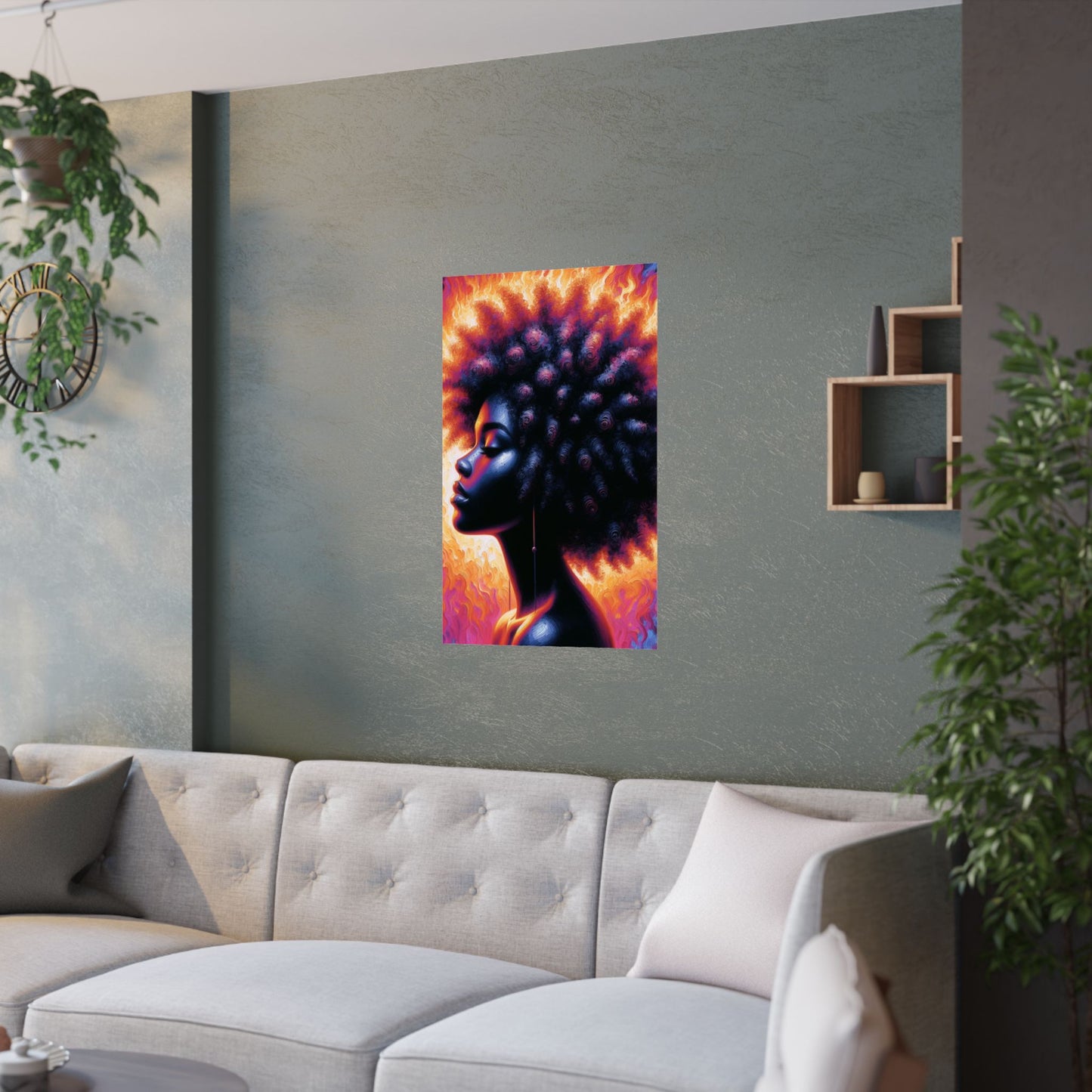 Thermal Girl Satin Poster
