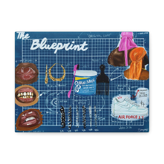 The Blueprint Canvas Print