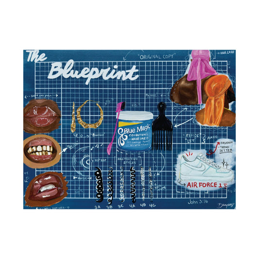 The Blueprint Satin Print