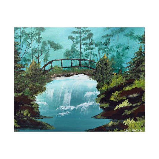 Still Waters Whisper Original Art Satin Poster Print