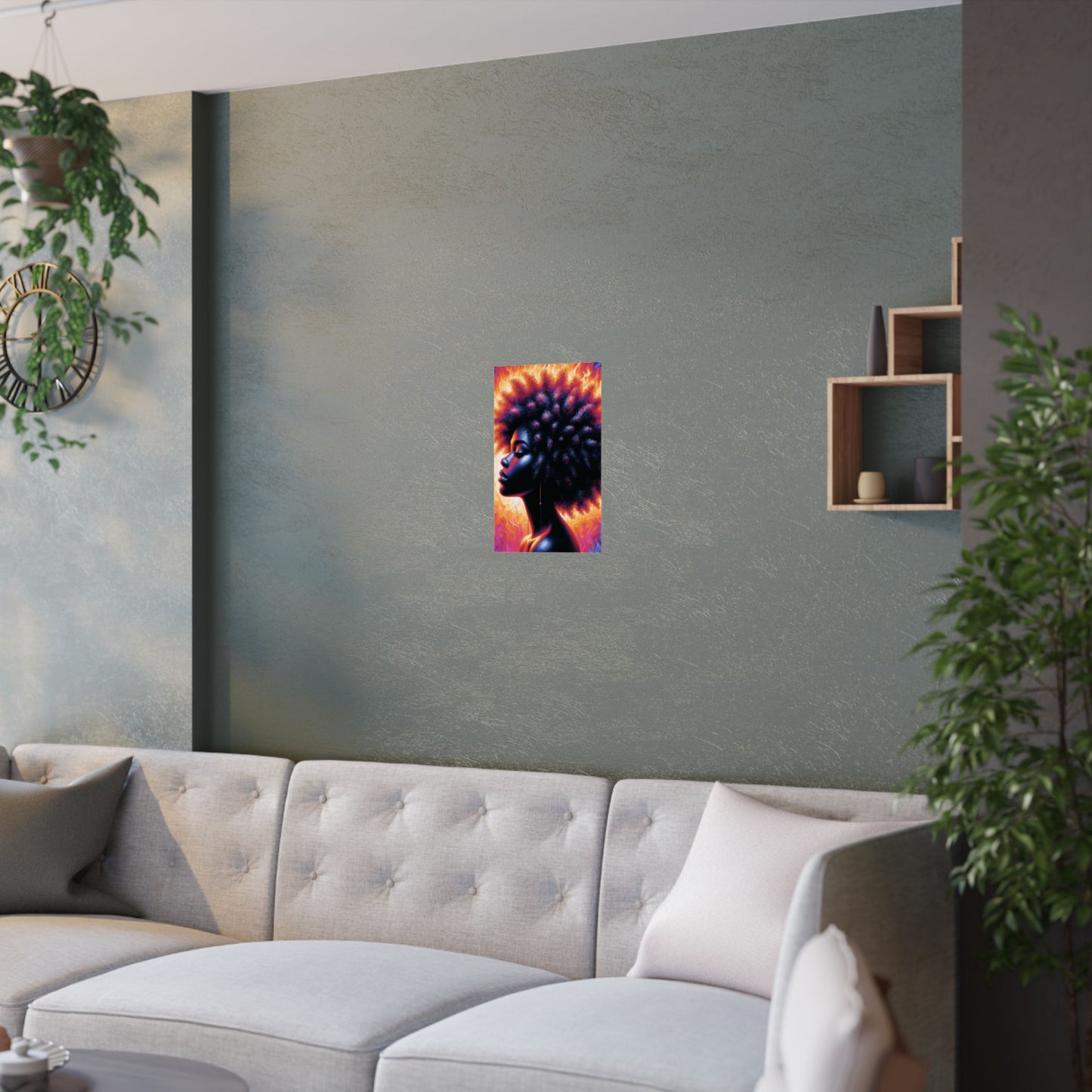 Thermal Girl Satin Poster
