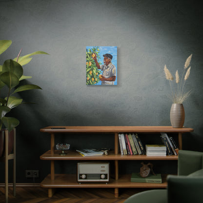 Grandpas Lemons Black Family Canvas Art | Blue Kitchen Wall Decor