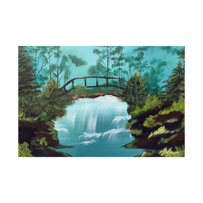Still Waters Whisper Original Art Satin Poster Print