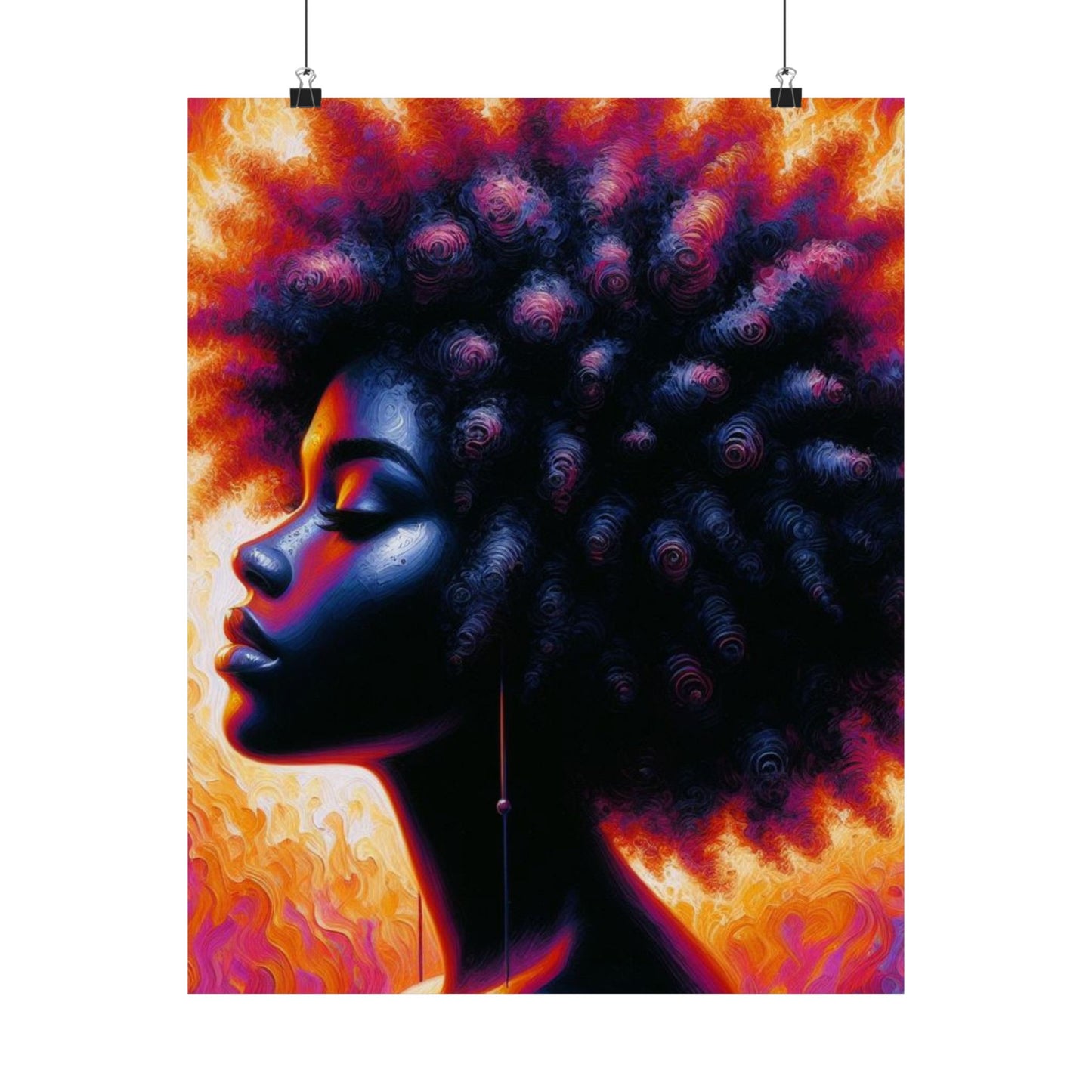Thermal Girl Satin Poster