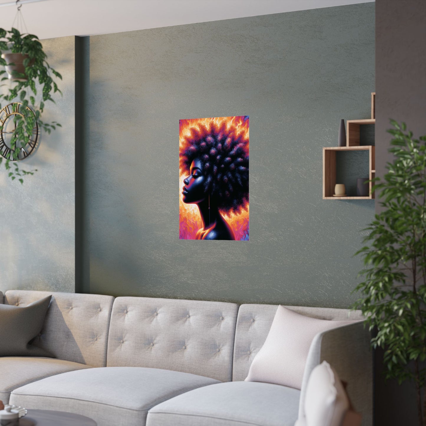 Thermal Girl Satin Poster