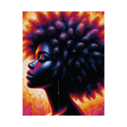 Thermal Girl Satin Poster