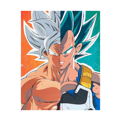 DBZ Split Satin Poster