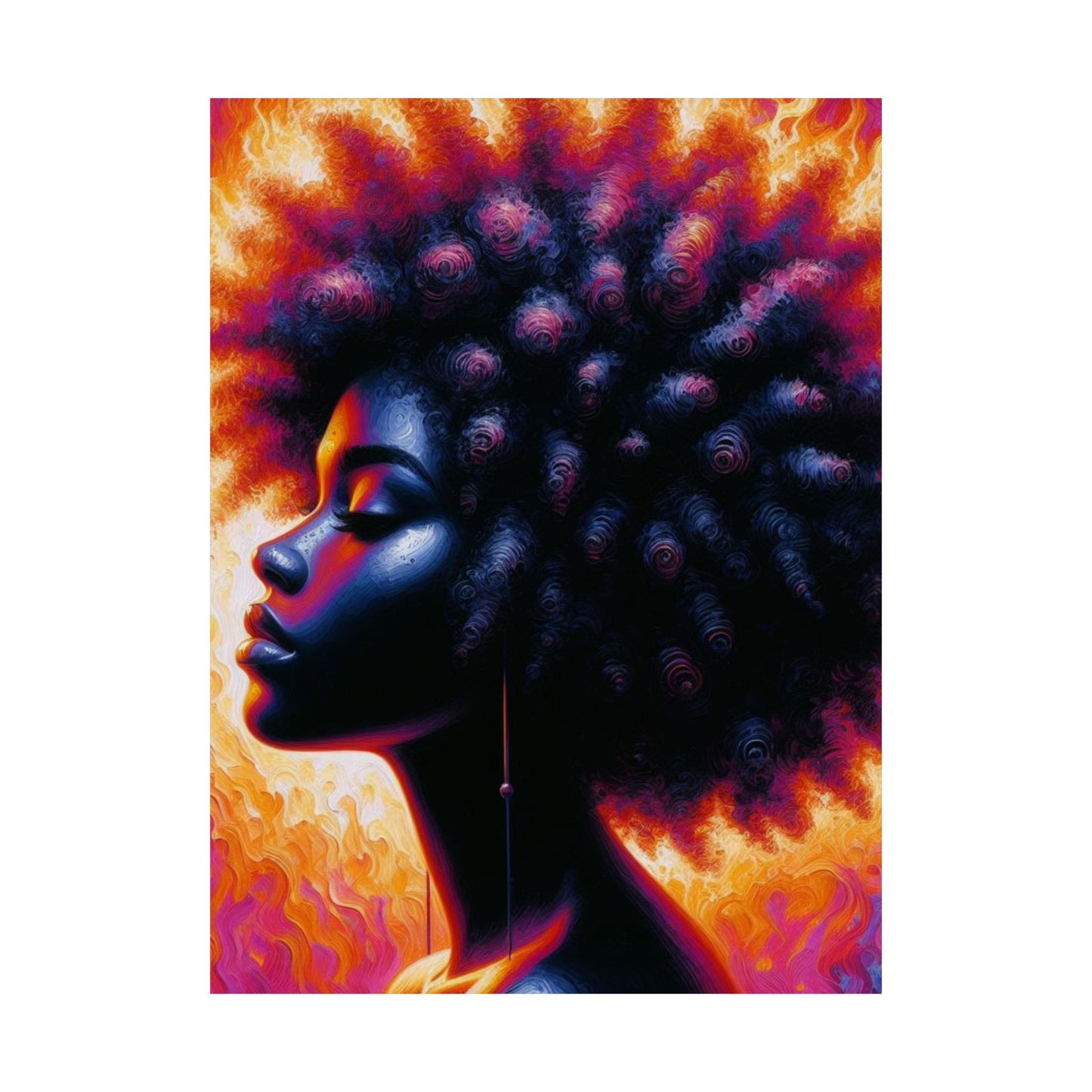 Thermal Girl Satin Poster