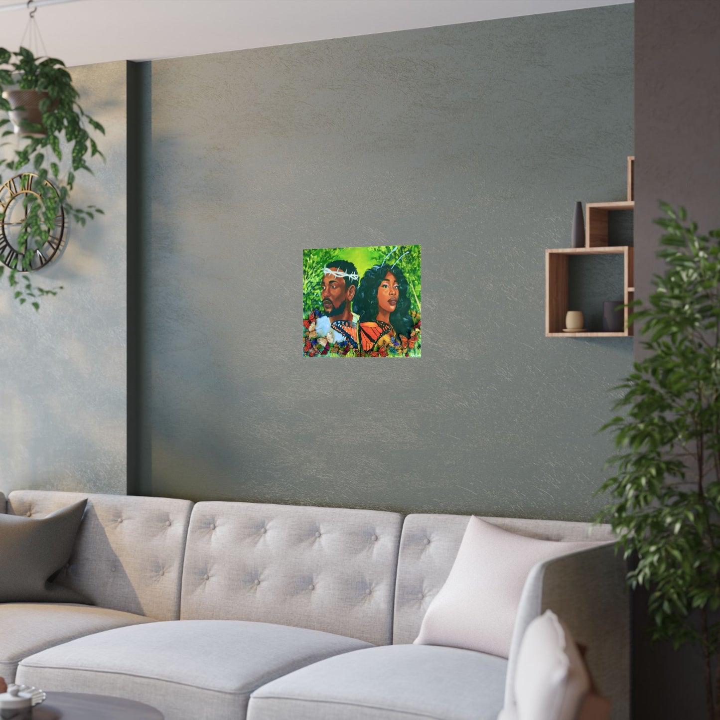 Kendrick x SZA Original Art Satin Poster Print