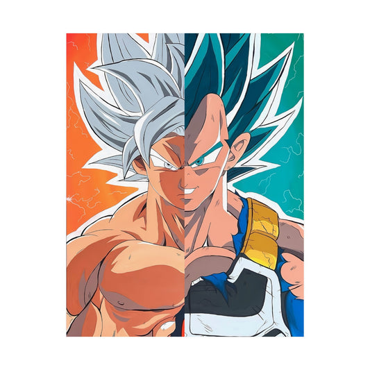 DBZ Split Satin Poster
