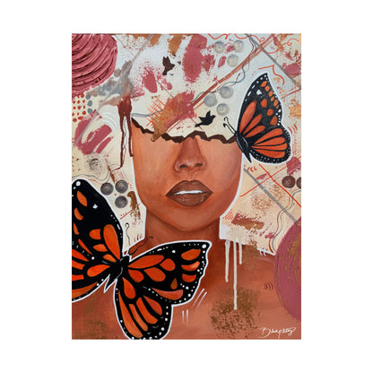 Inside My Head Satin Print