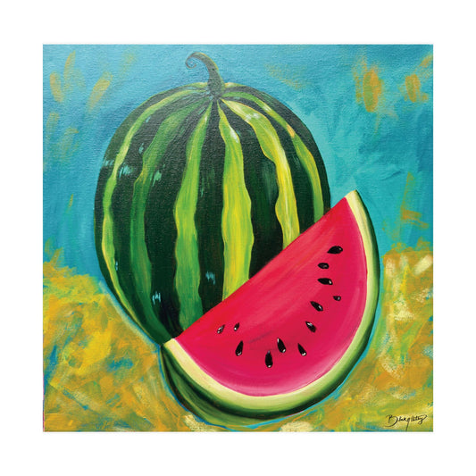 Watermelon Sugar Original Art Satin Print
