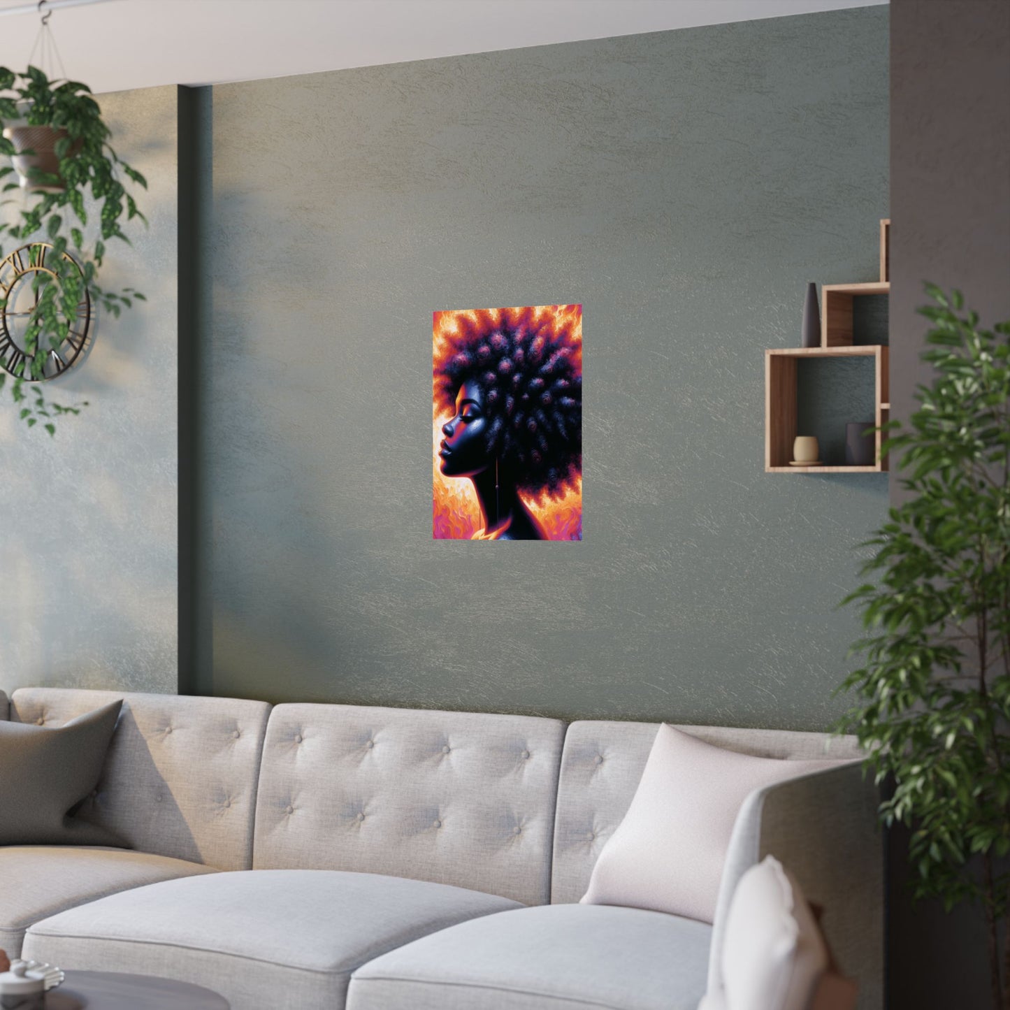 Thermal Girl Satin Poster