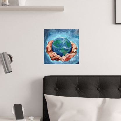 The World Is Yours Original Art Satin Poster Print