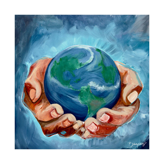 The World Is Yours Original Art Satin Poster Print