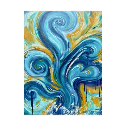 Becoming The Storm Original Art Satin Print