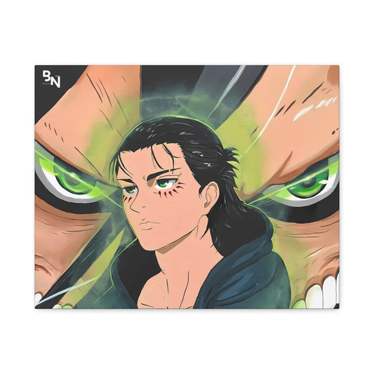 Eren Yeager Attack on Titan Wall Art Canvas Print