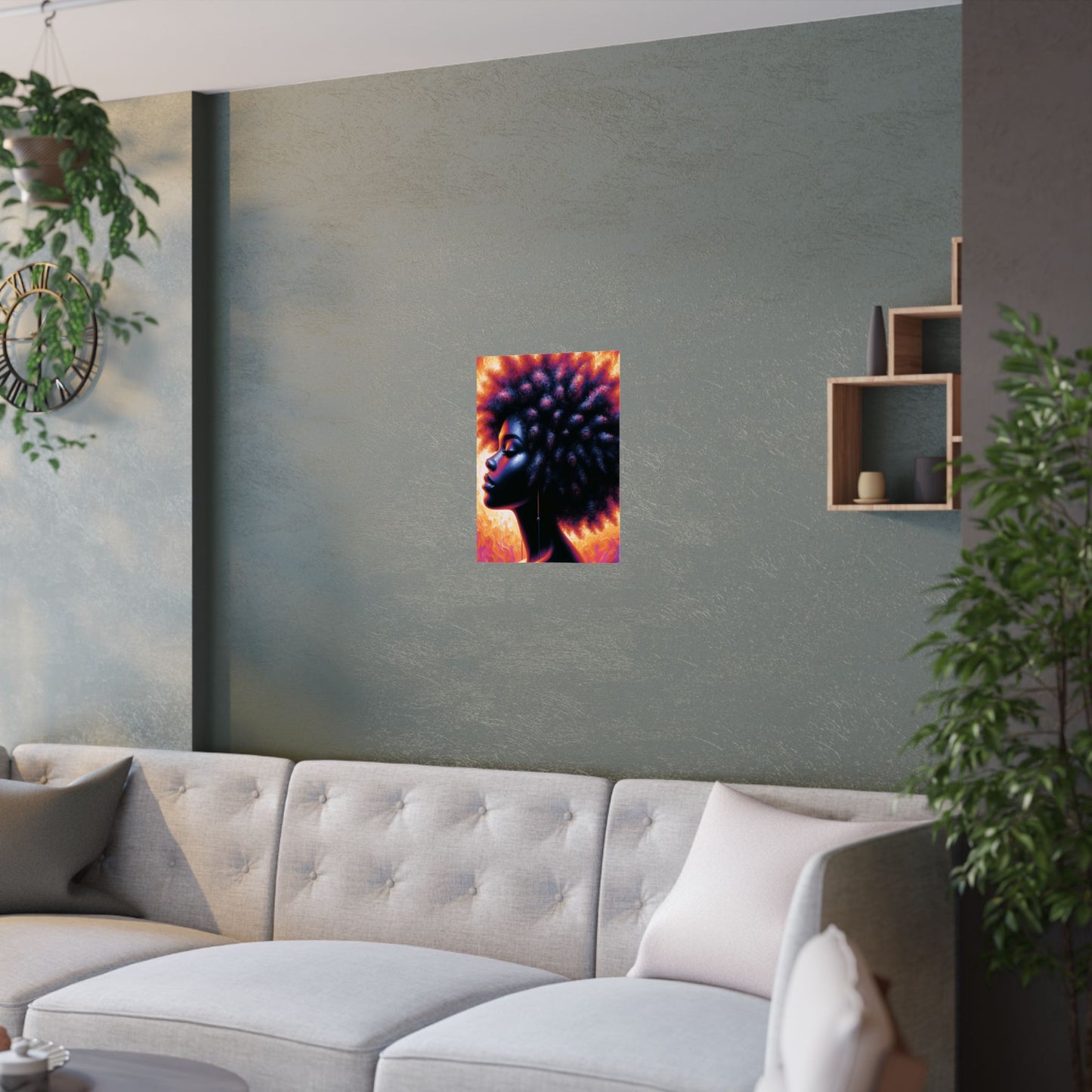 Thermal Girl Satin Poster