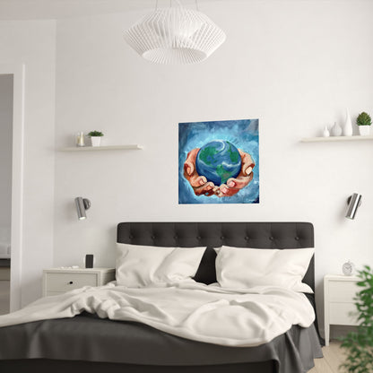 The World Is Yours Original Art Satin Poster Print