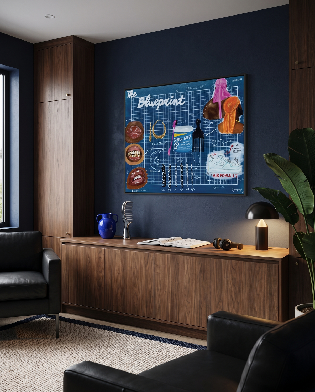 The Blueprint Satin Print
