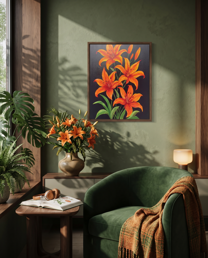 Tiger Lilly Satin Print